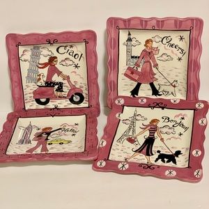 Certified International Travel Plates by Jennifer Brinley Girlfriends/Girl Party